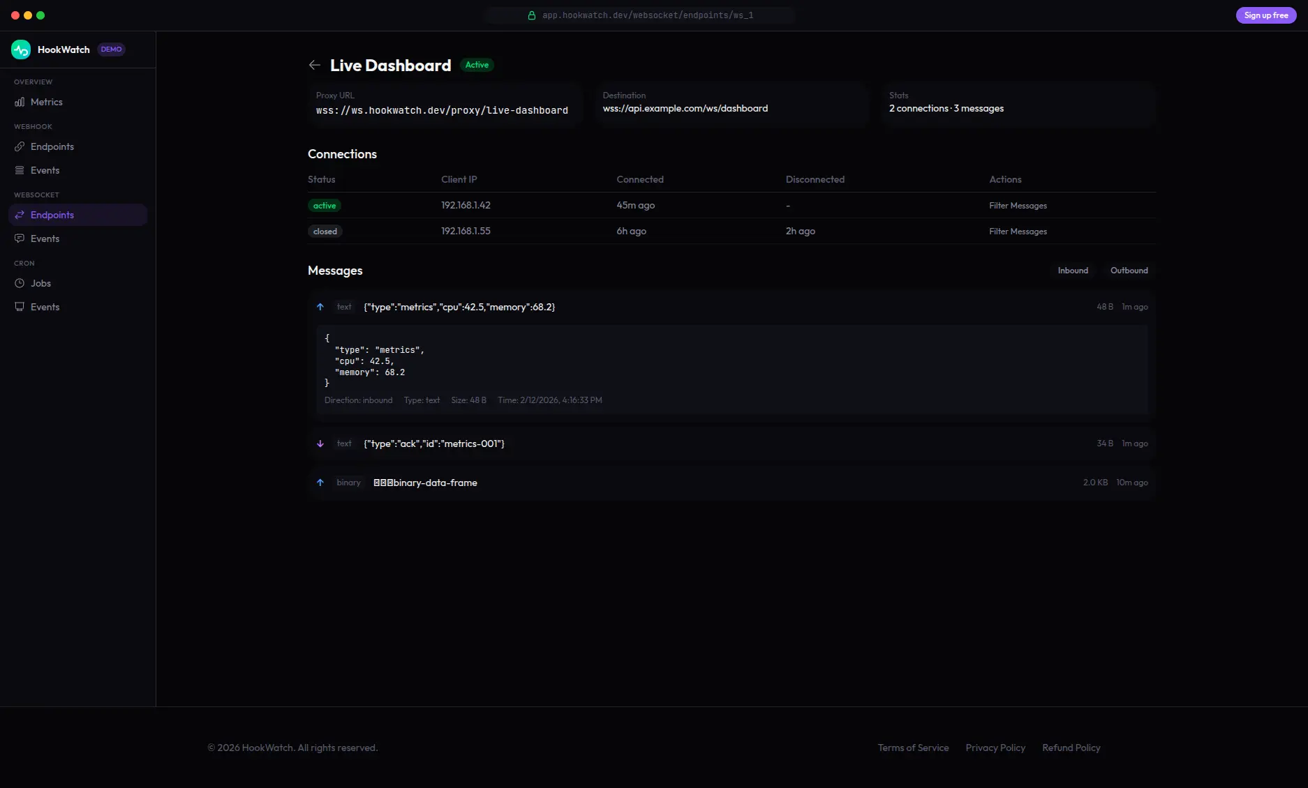 Screenshot 3 of HookWatch