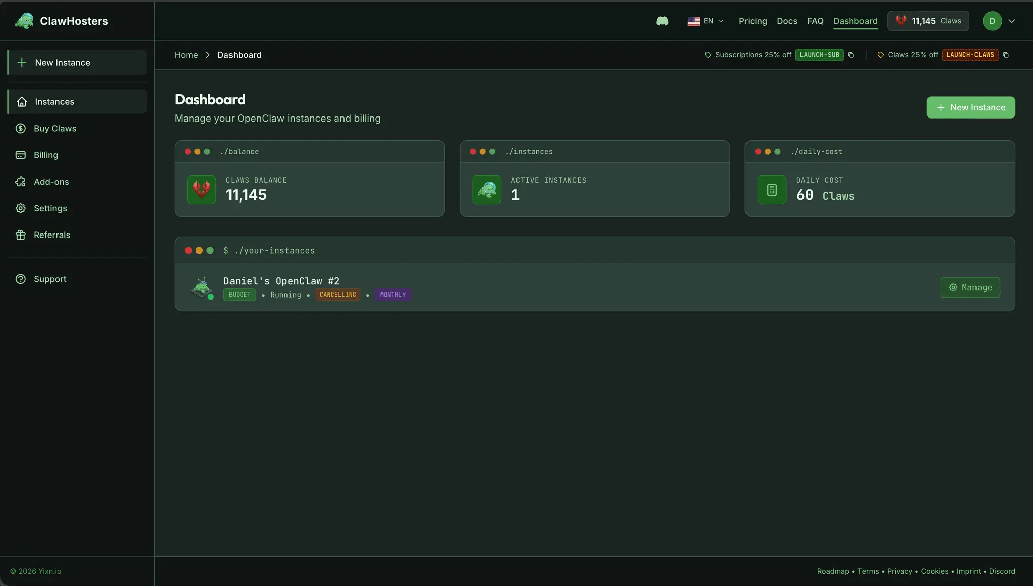 Screenshot 5 of Managed OpenClaw Hosting