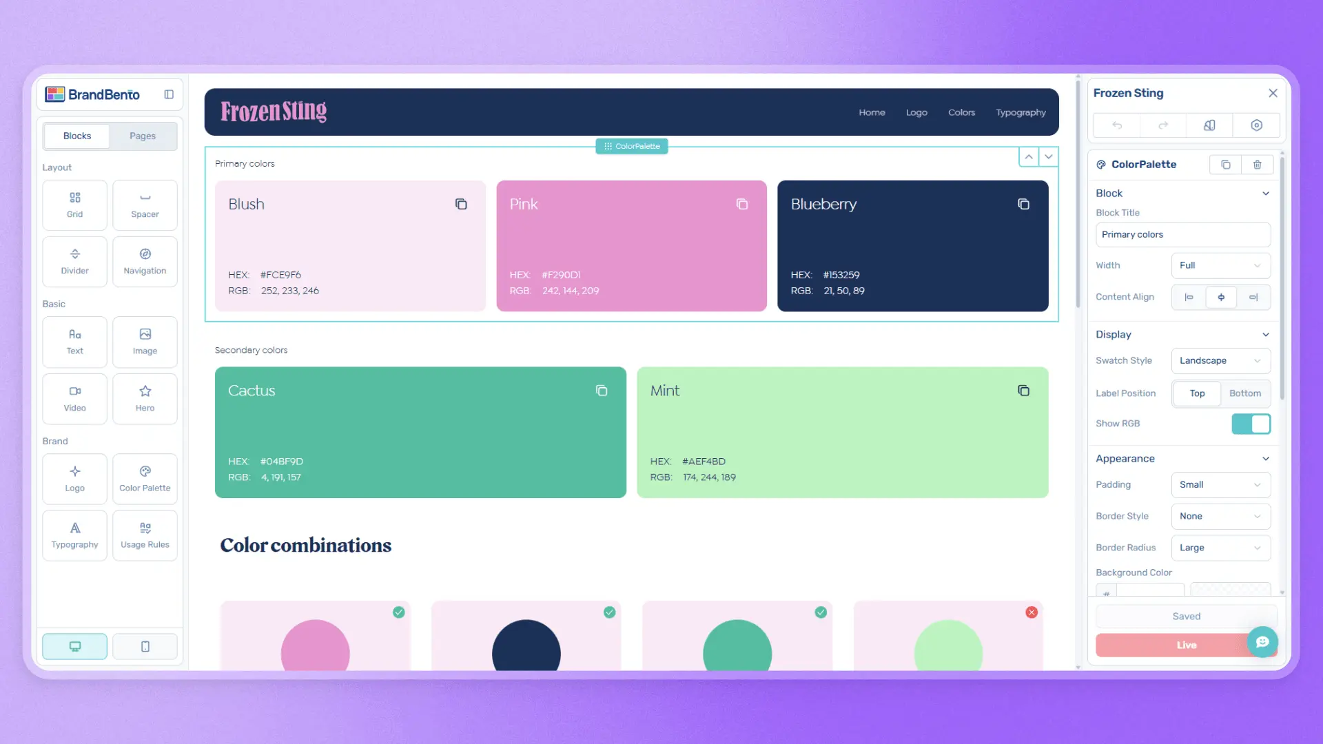 Screenshot 1 of Brand Bento
