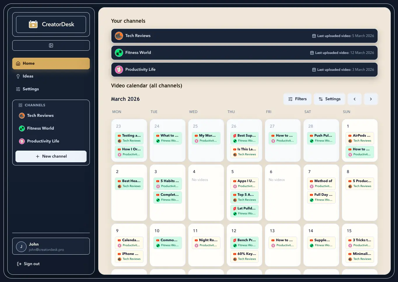 Screenshot 2 of CreatorDesk