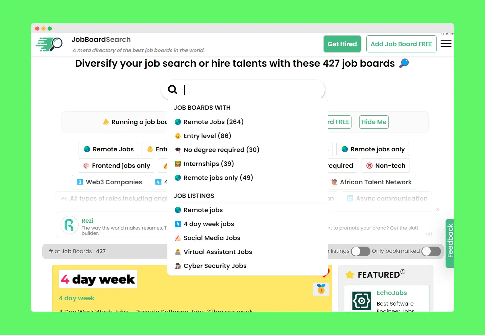 Screenshot 2 of JobBoardSearch 🔎
