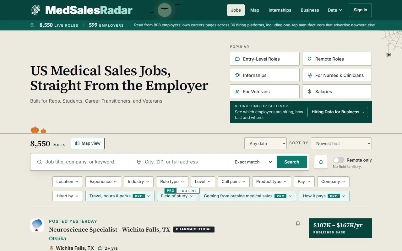Screenshot 1 of MedSales Radar