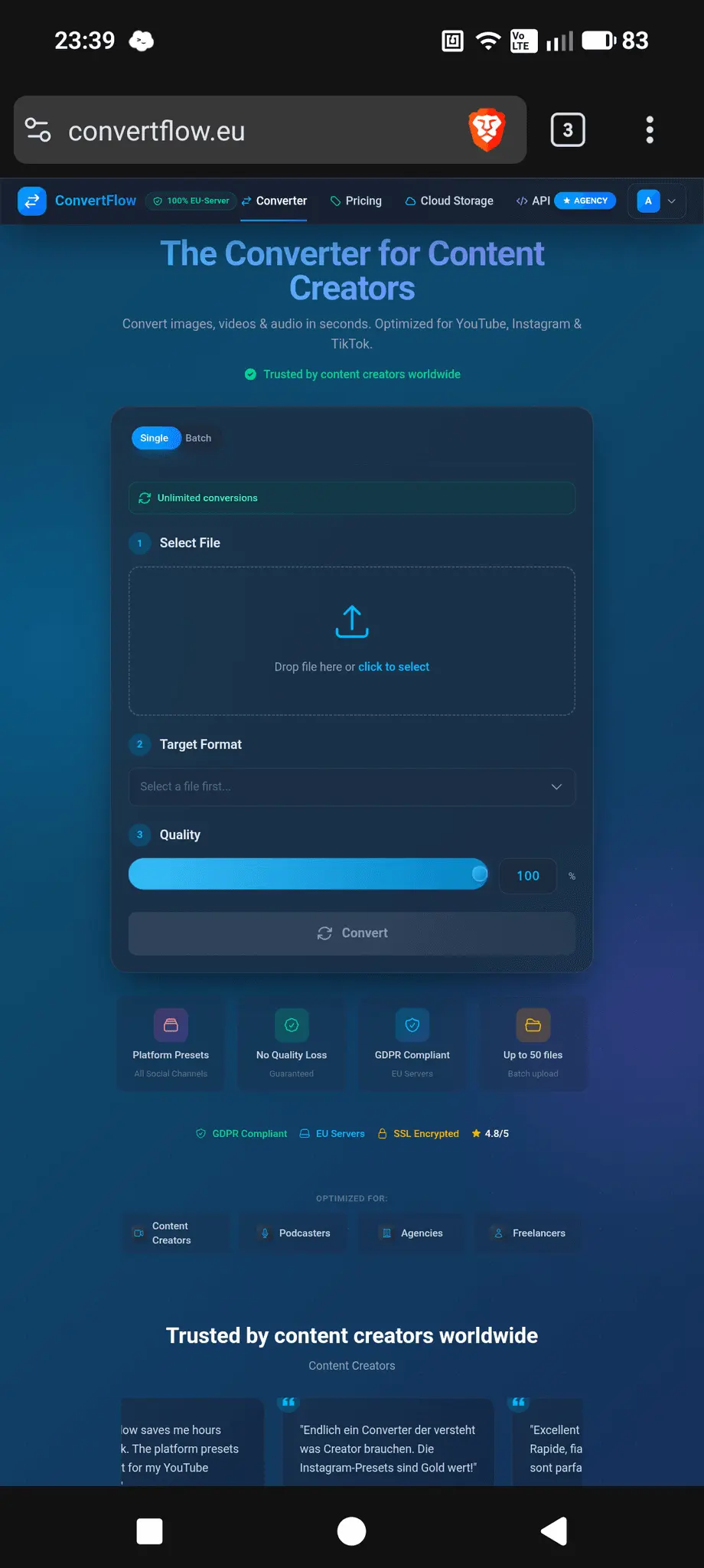 Screenshot 1 of ConvertFlow