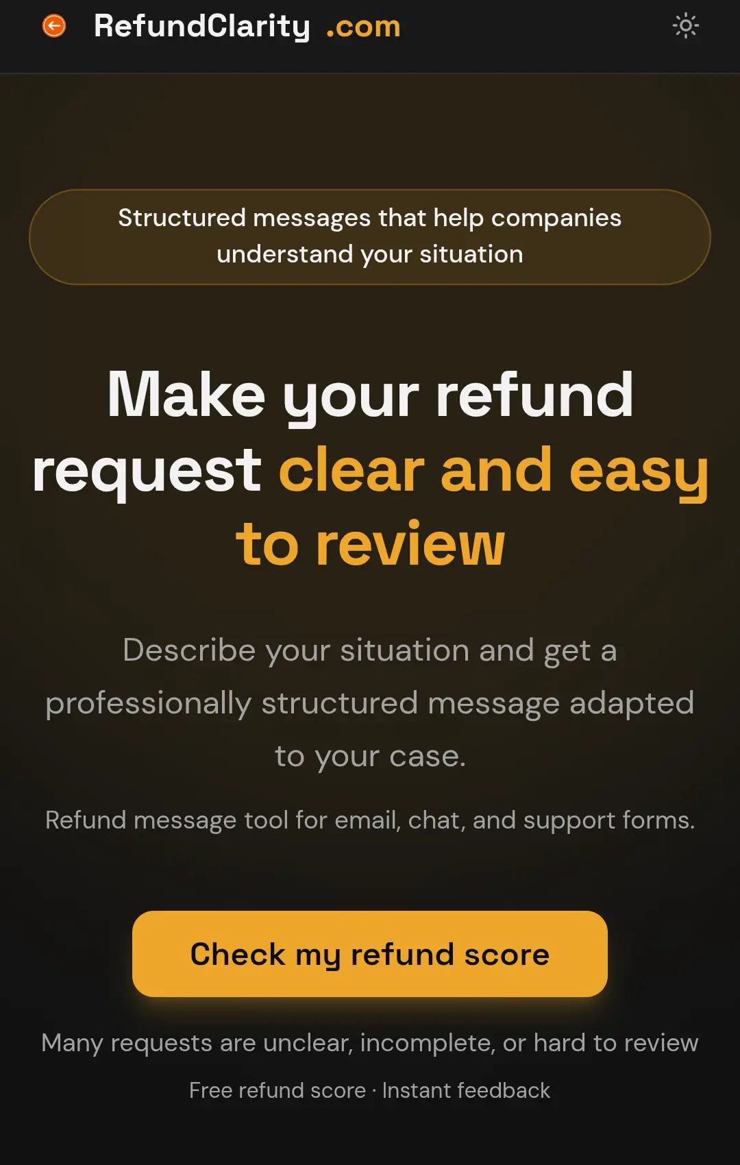 Screenshot 4 of RefundClarity