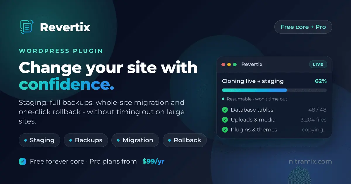 Screenshot 1 of Revertix