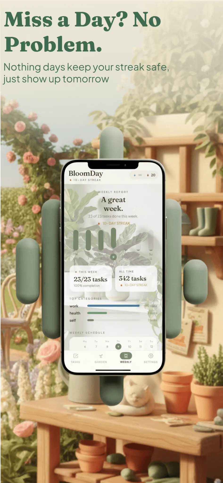 Screenshot 4 of BloomDay: Tasks & Garden