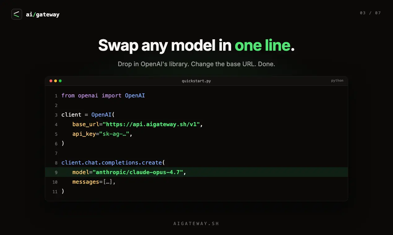 Screenshot 7 of ai/gateway
