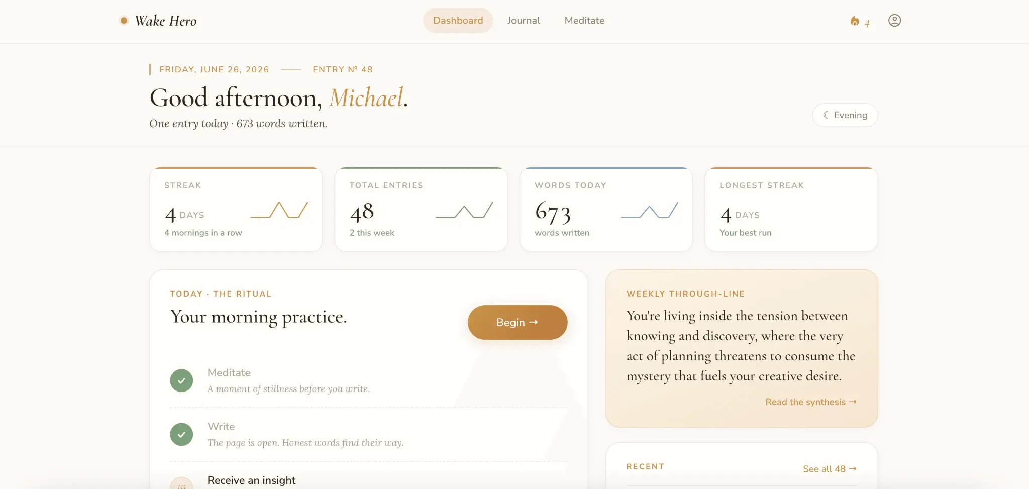 Screenshot 1 of WakeHero