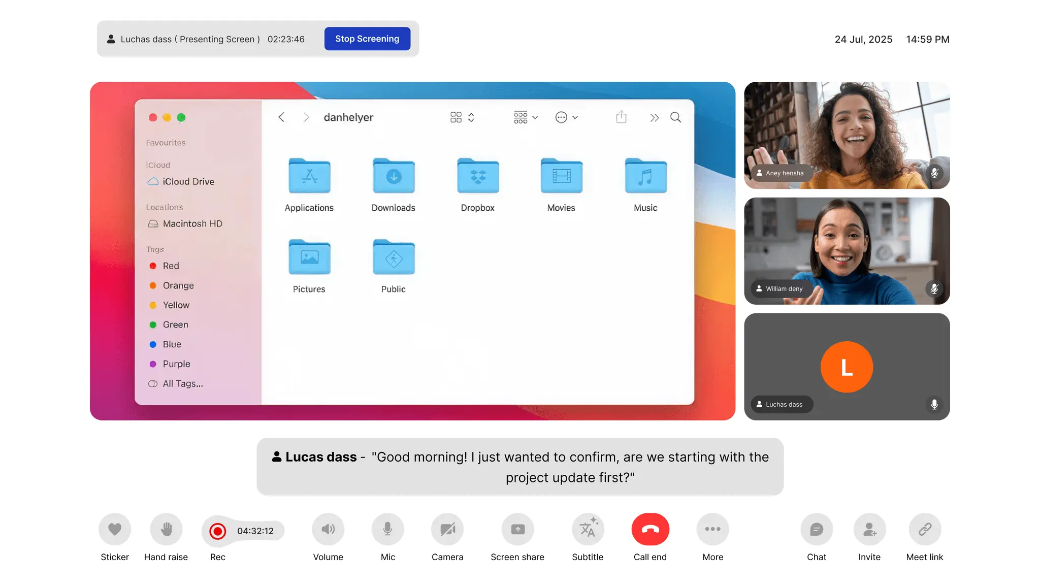 Screenshot 3 of MirrorFly Video SDK