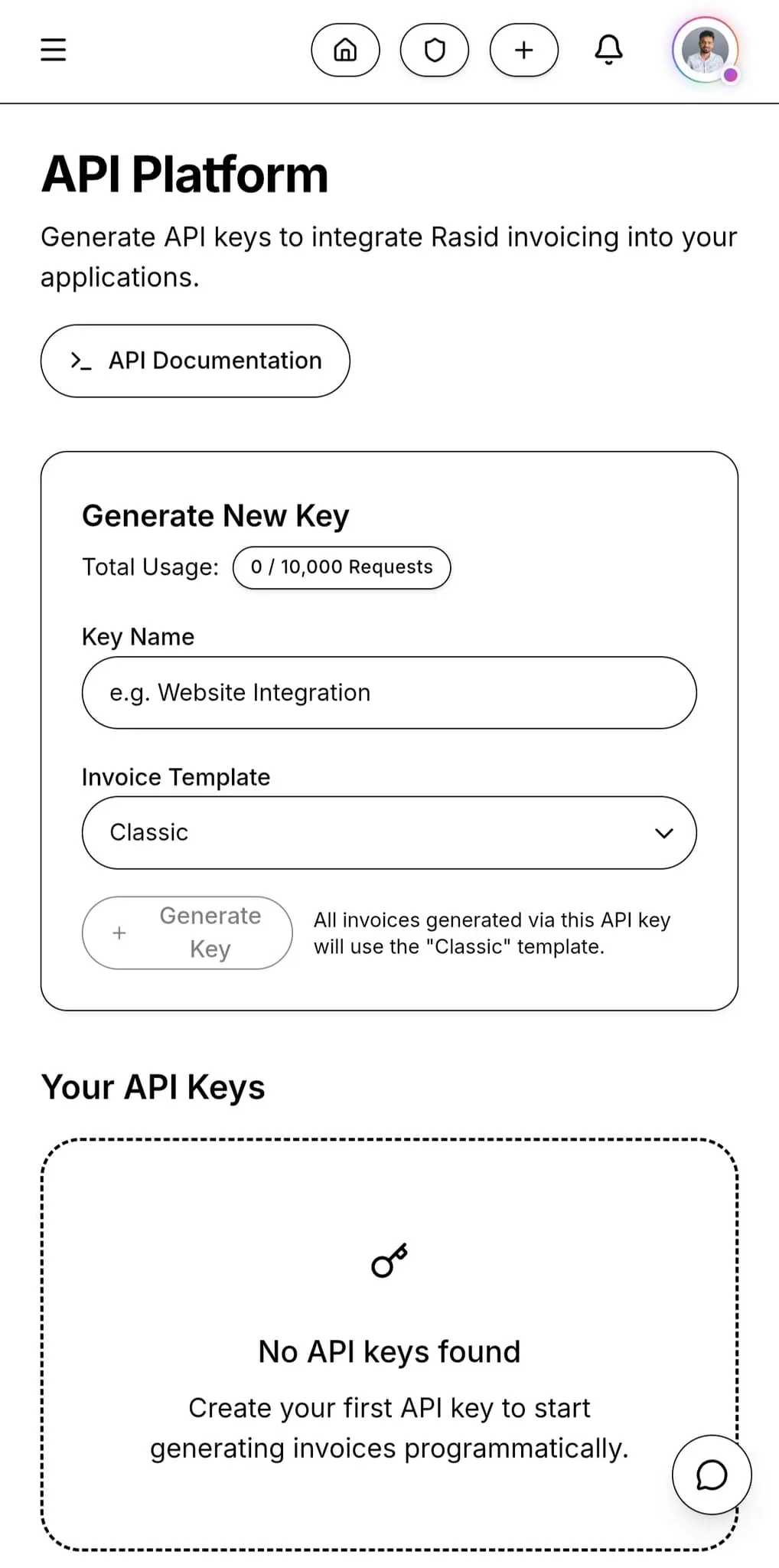 Screenshot 4 of Rasid — Smart Invoice Platform