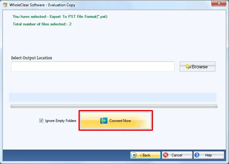 Screenshot 4 of WholeClear OST to PST Converter 