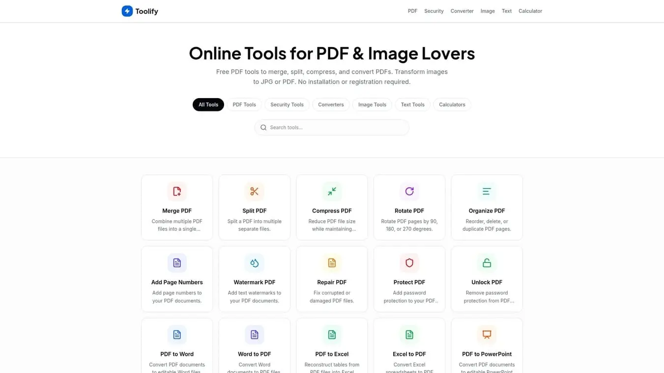 Screenshot 1 of Toolifypdf