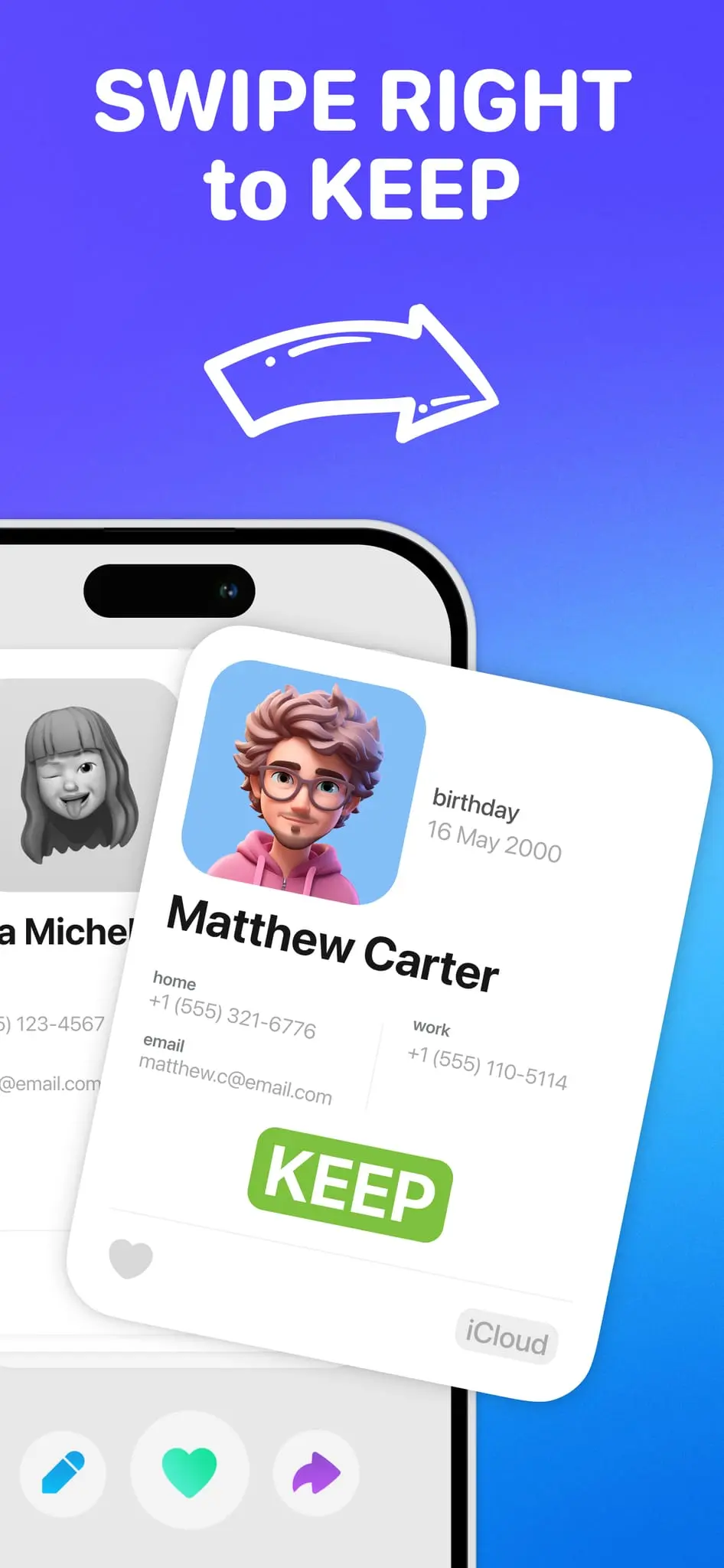 Screenshot 7 of Swipe Contacts Cleaner App