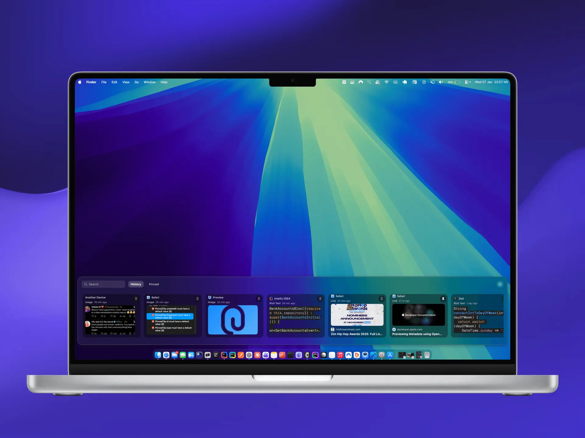 Screenshot 1 of Pastr - Clipboard History for macOS