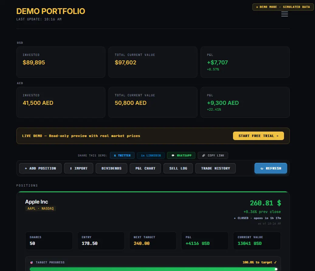 Screenshot 5 of PortfolioTrackr