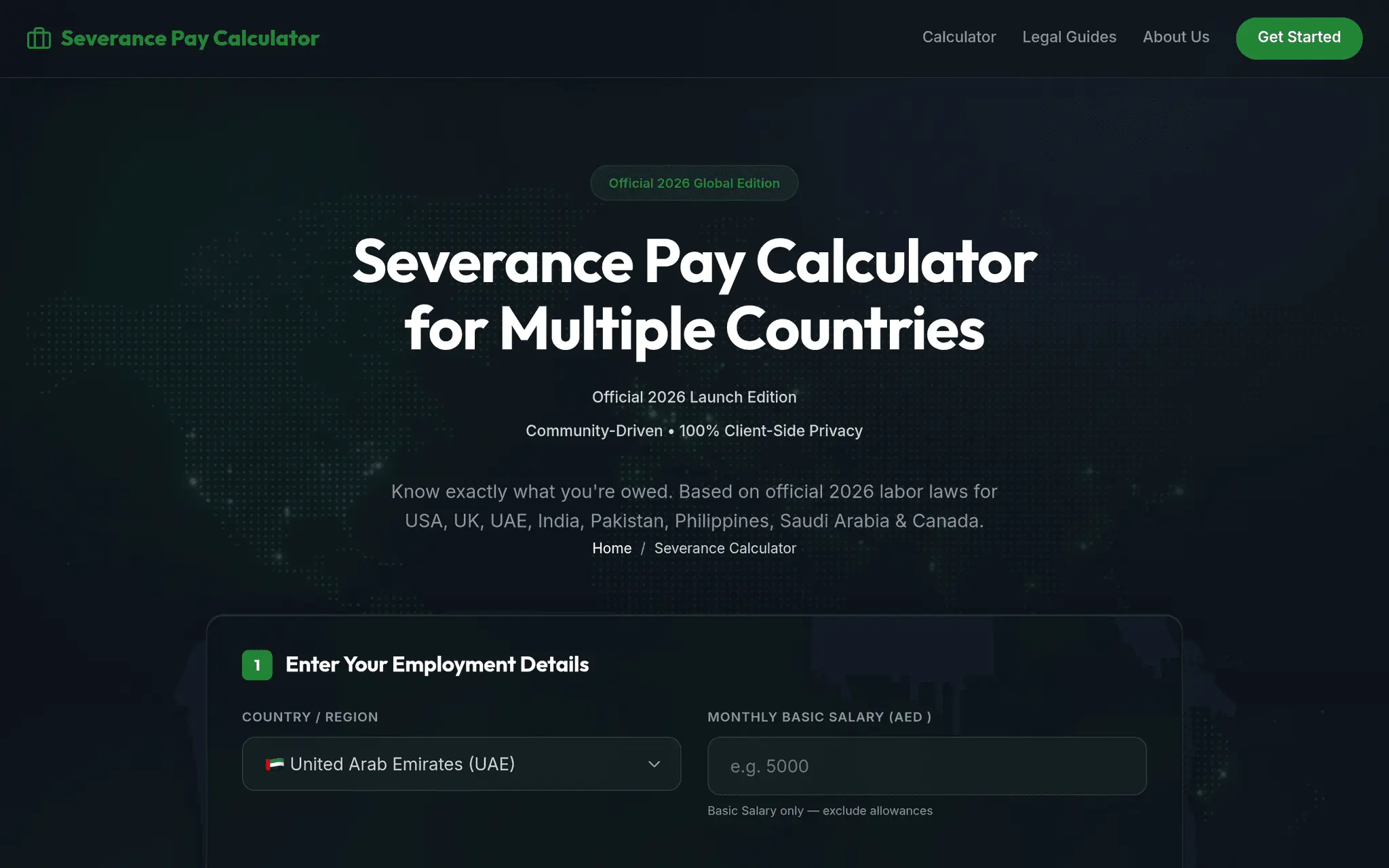 Screenshot 1 of Severance & Redundancy Pay Calculator
