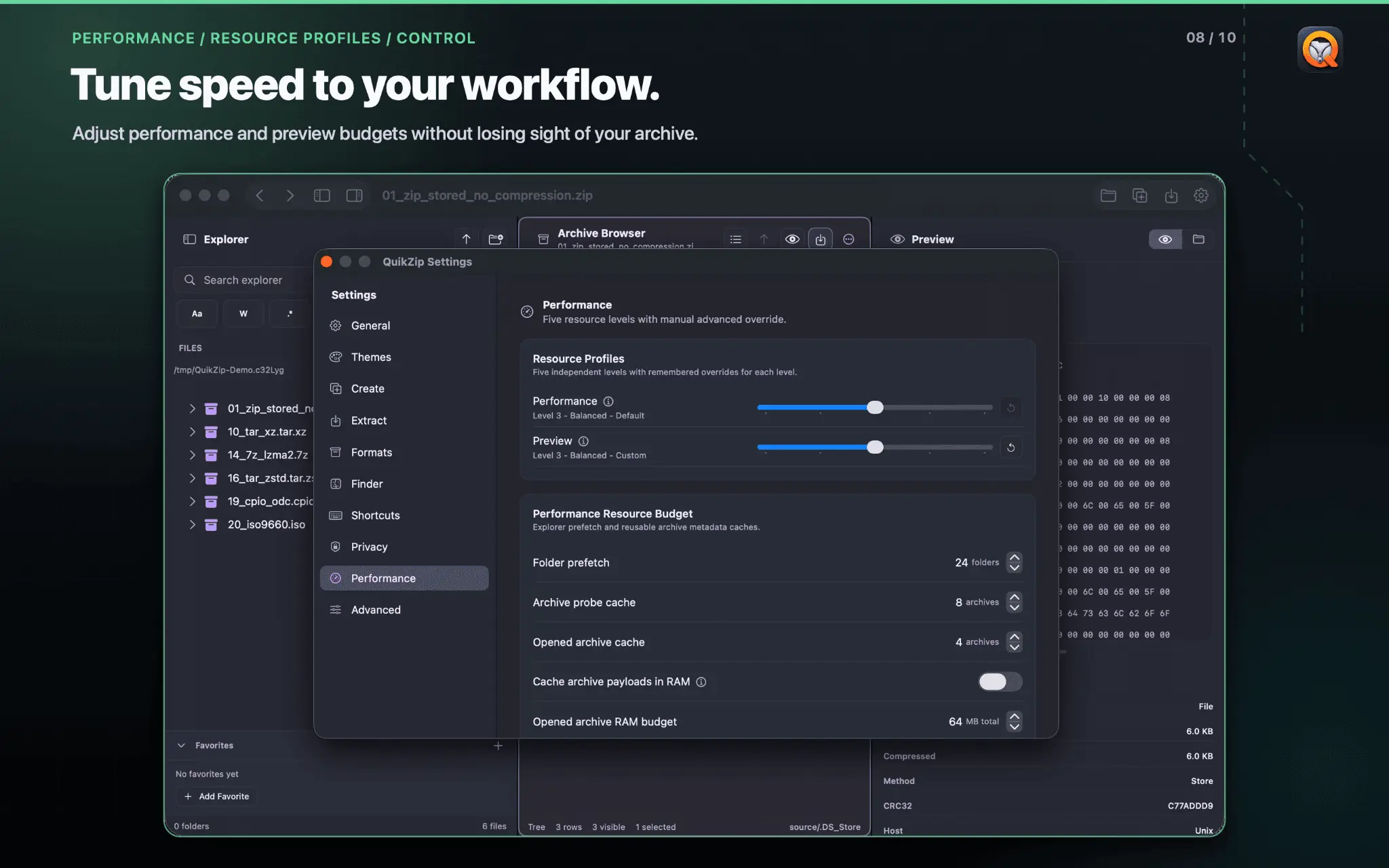Screenshot 8 of QuikZip