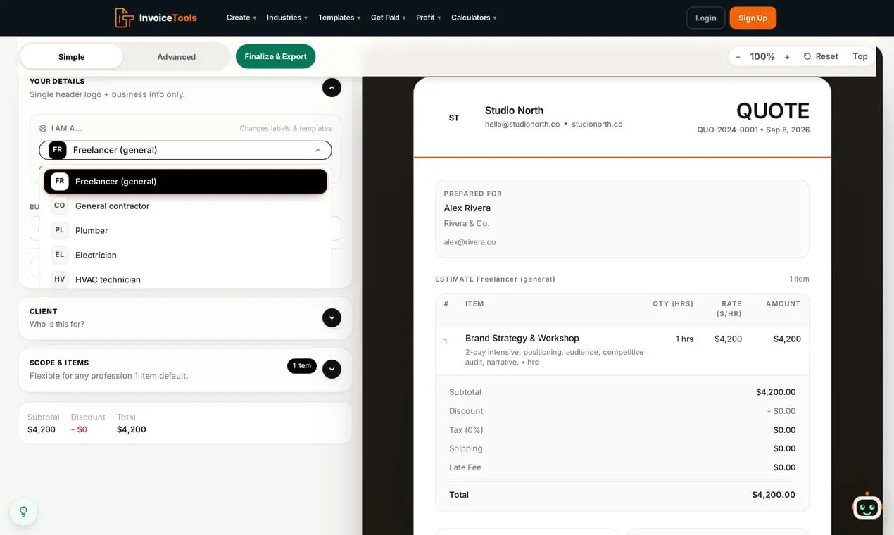 Screenshot 2 of InvoiceTools