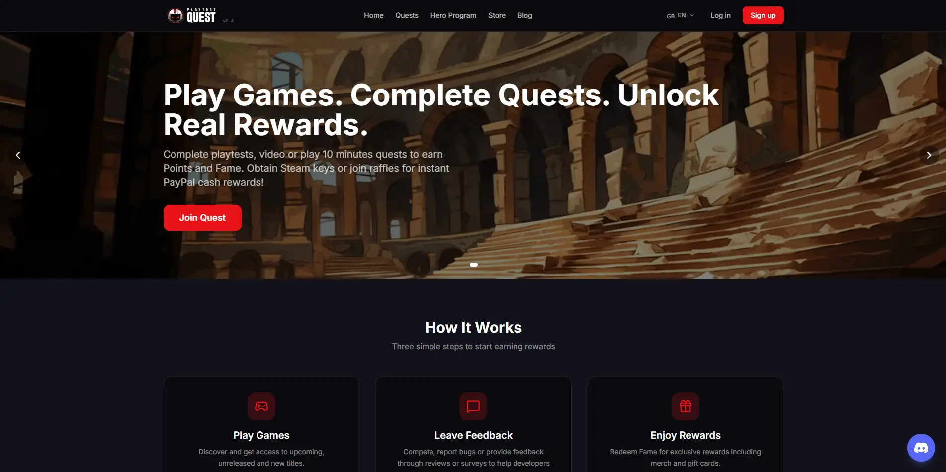 Screenshot 1 of PlaytestQuest