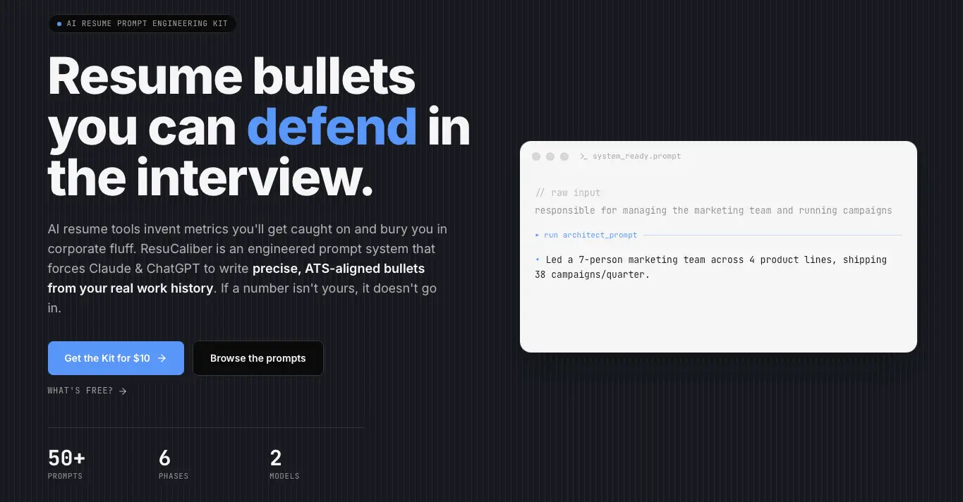 Screenshot 1 of ResuCaliber