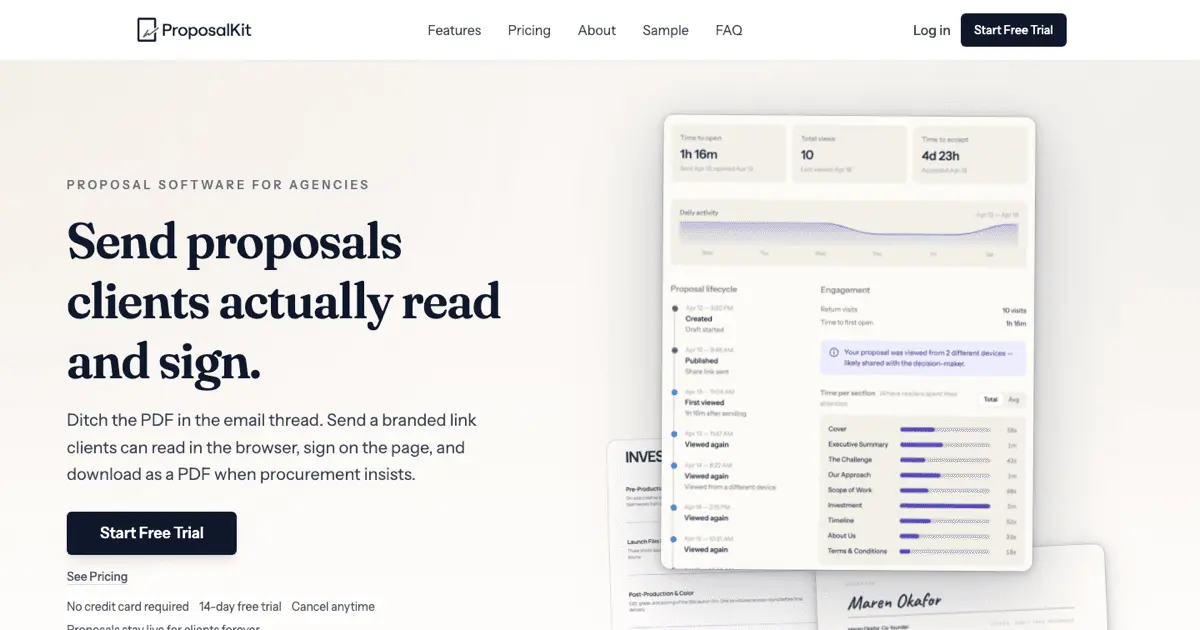 Screenshot 1 of ProposalKit