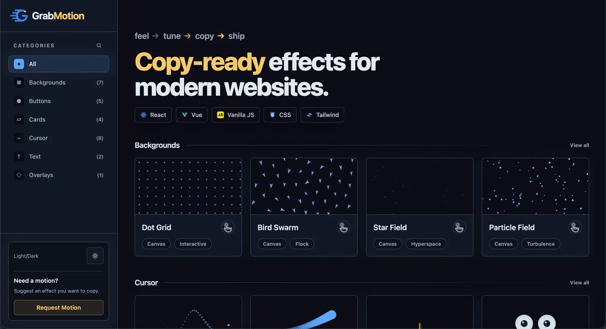 Screenshot 1 of GrabMotion