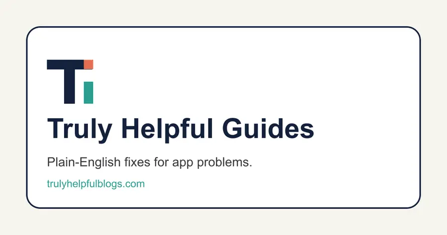 Screenshot 1 of Truly Helpful Guides