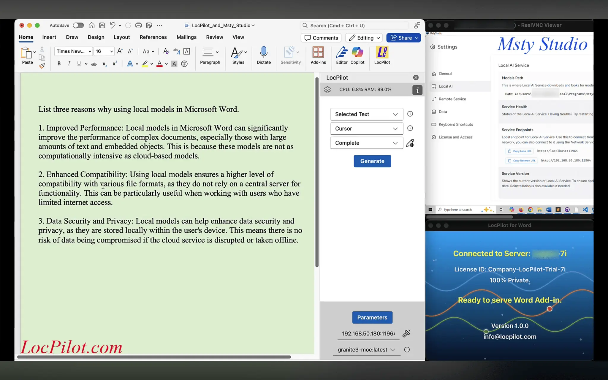Screenshot 1 of LocPilot for Word