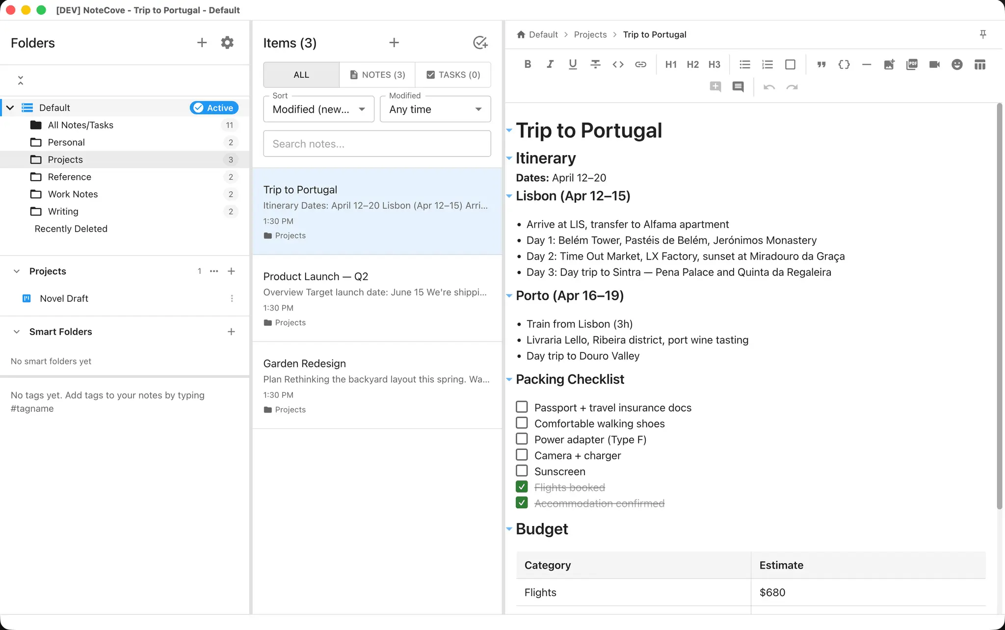 Screenshot 3 of NoteCove