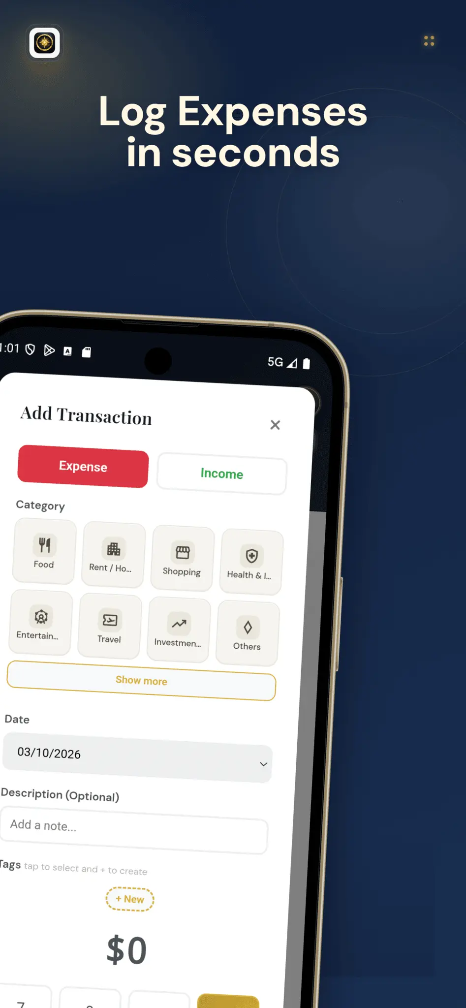 Screenshot 2 of Ledgerly: Expense Tracker
