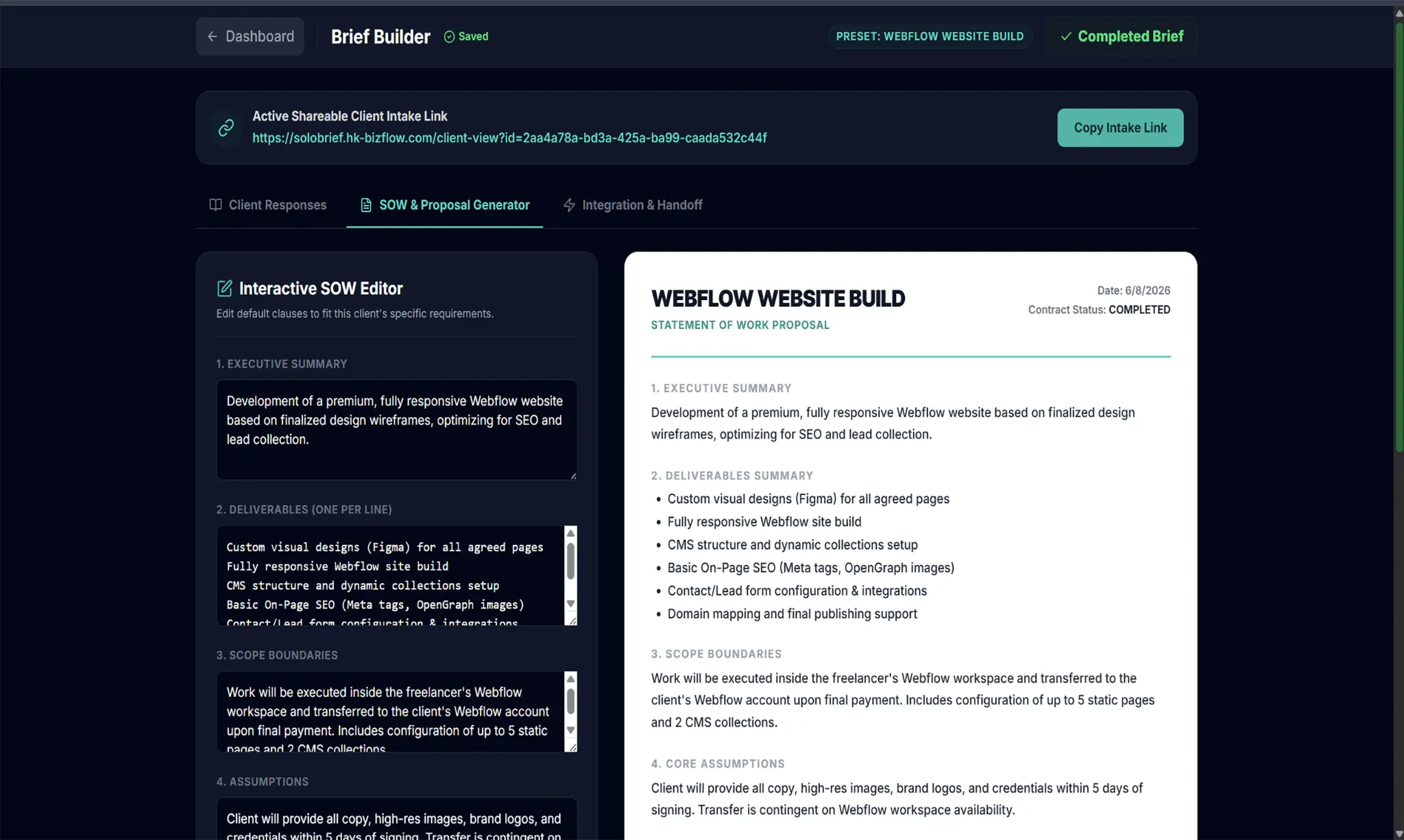 Screenshot 4 of SoloBrief