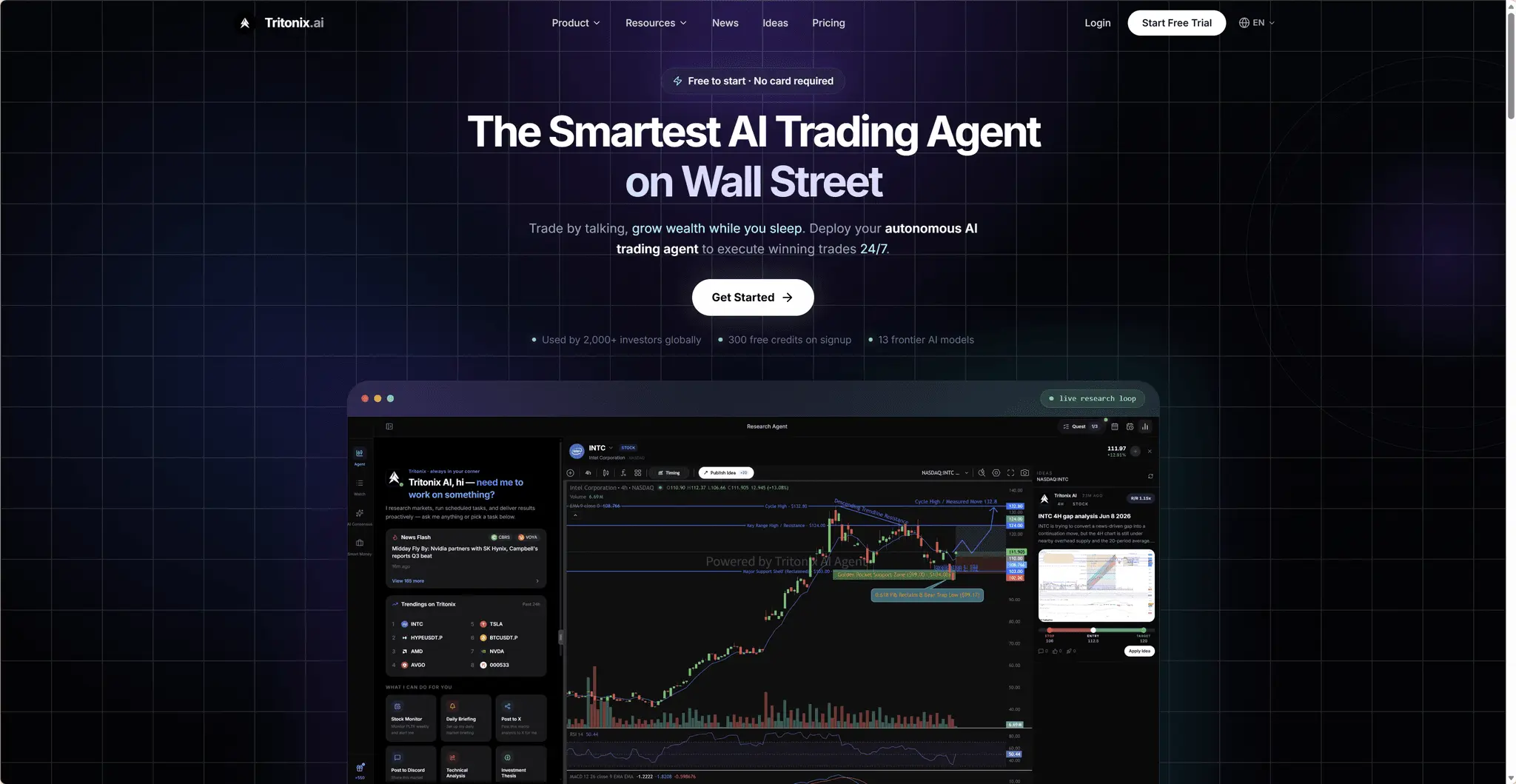 Screenshot 1 of Tritonix.ai