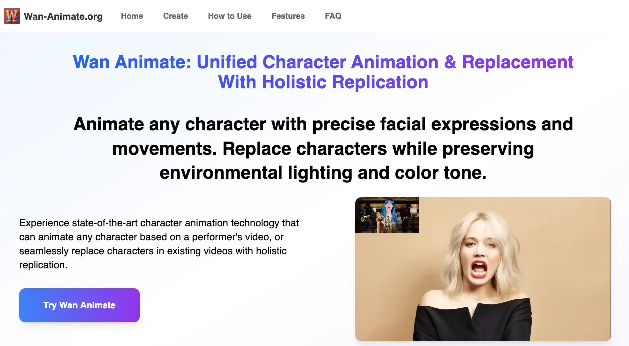 Screenshot 1 of Wan Animate