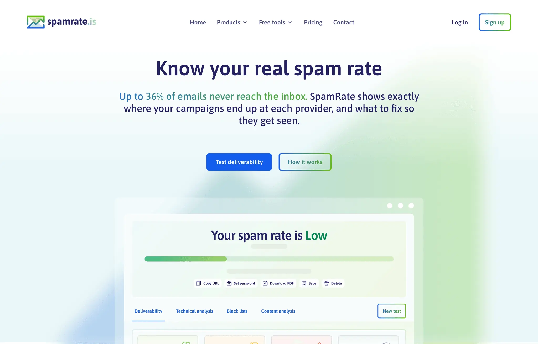 Screenshot 1 of SpamRate