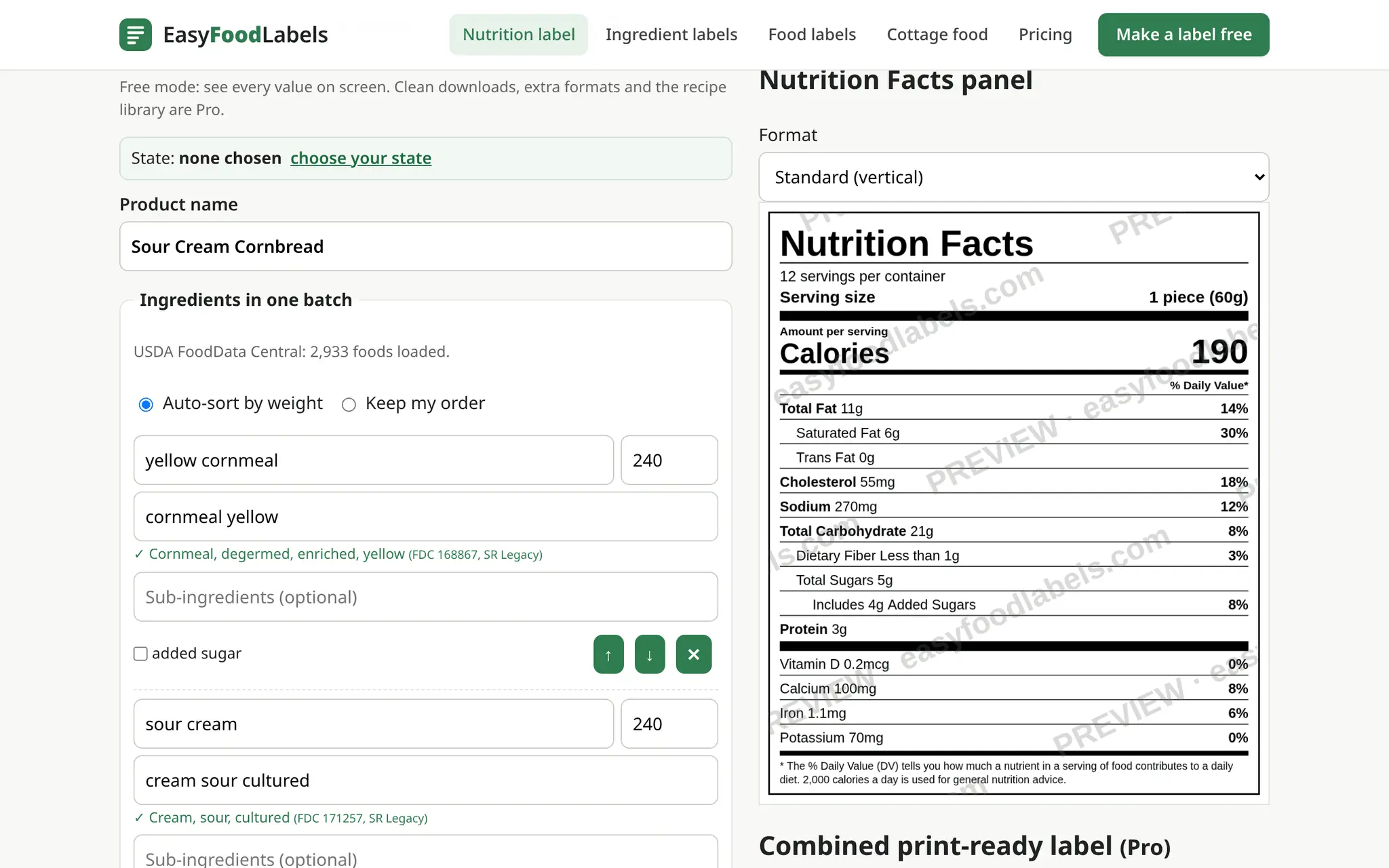 Screenshot 5 of Easy Food Labels