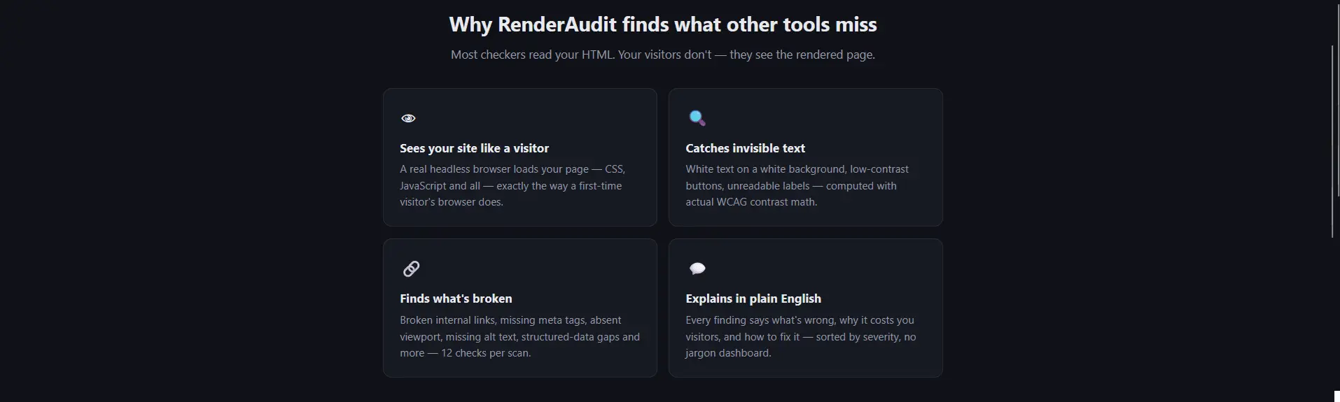 Screenshot 2 of RenderAudit