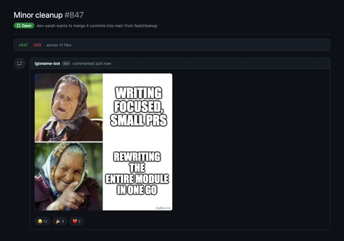 Screenshot 1 of LGTMeme