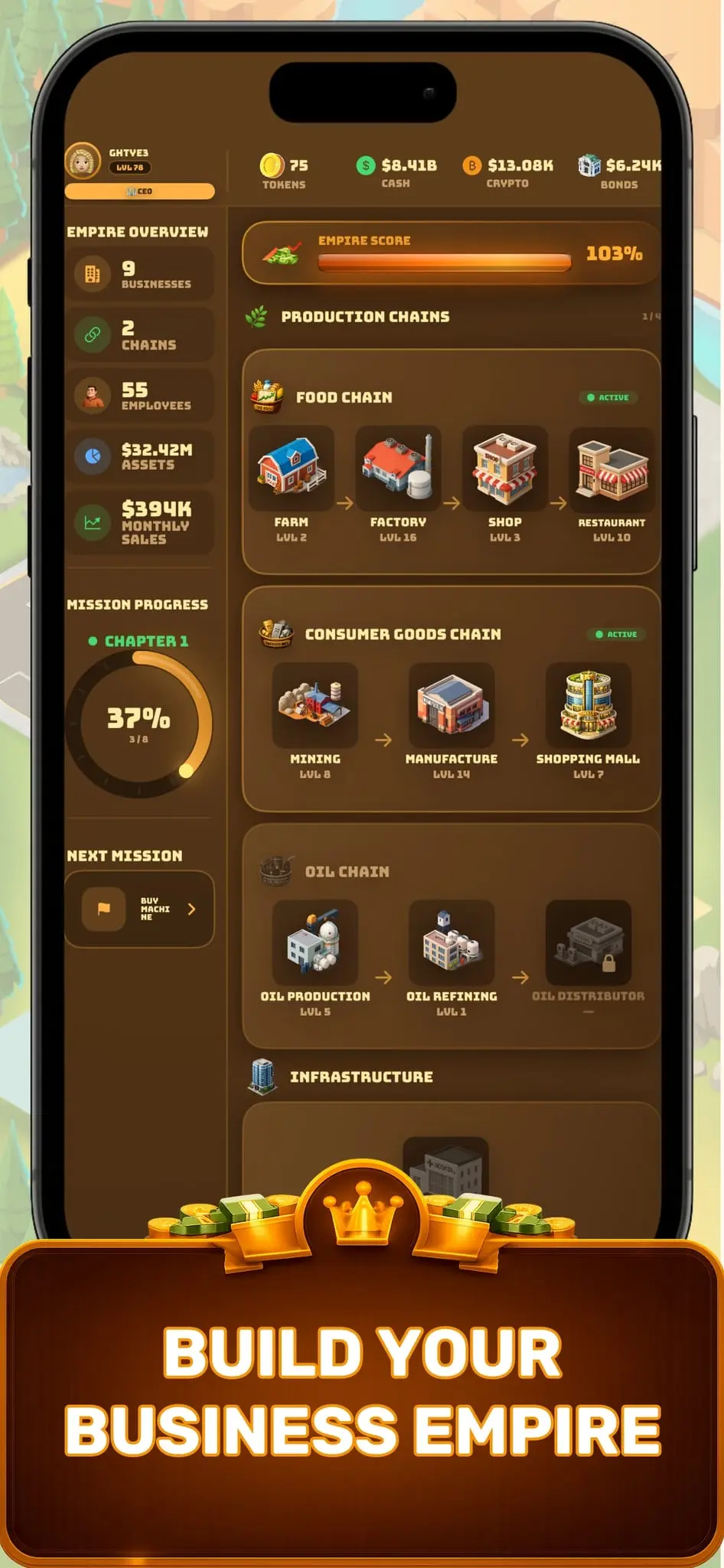Screenshot 1 of Business Empire Manager