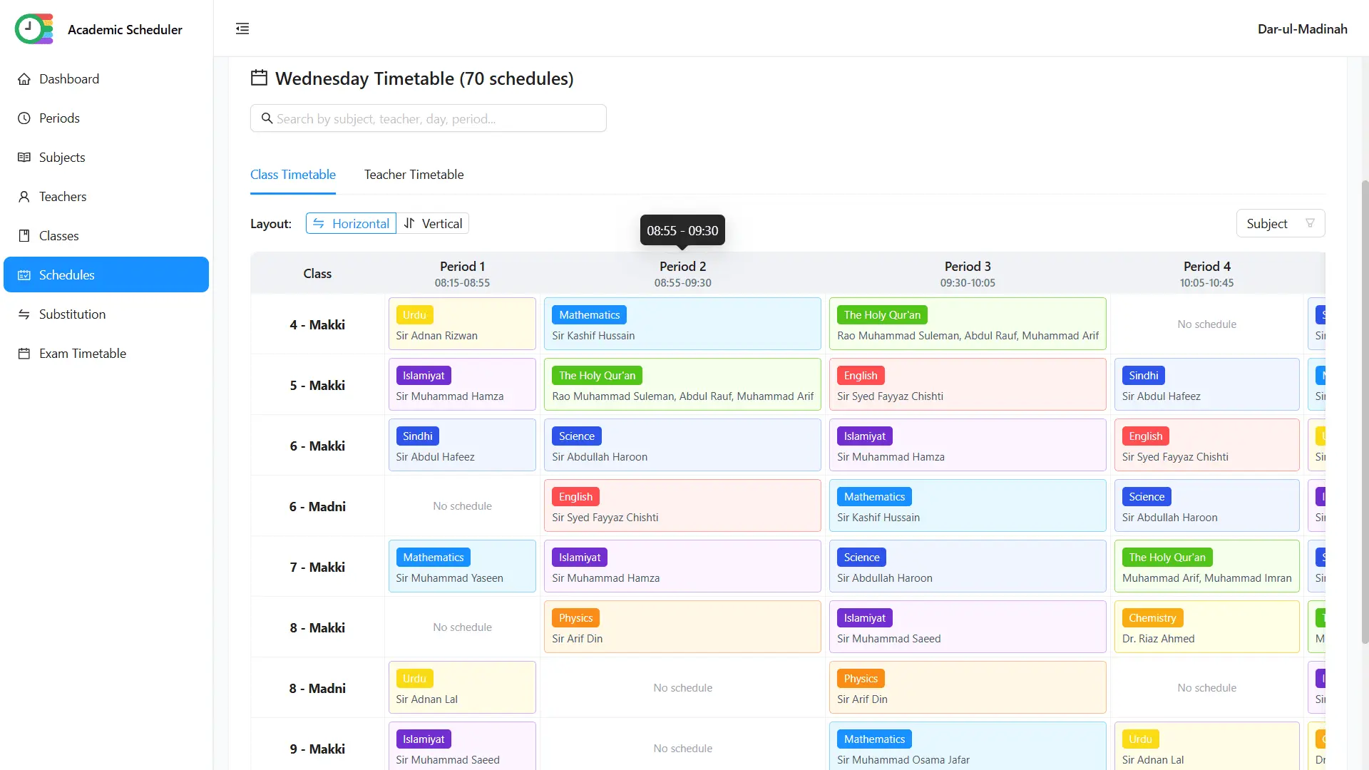Screenshot 5 of Academic Scheduler: AI-Powered Timetable