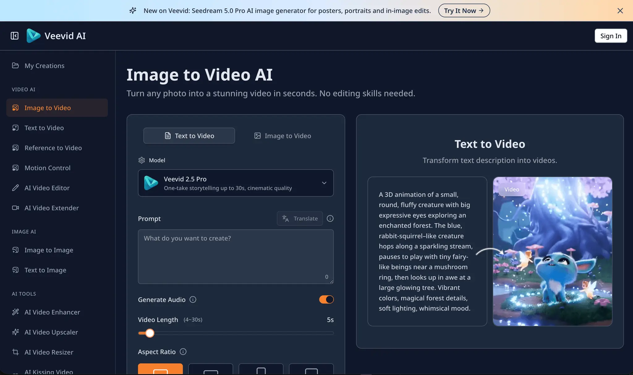 Screenshot 3 of  Veevid AI