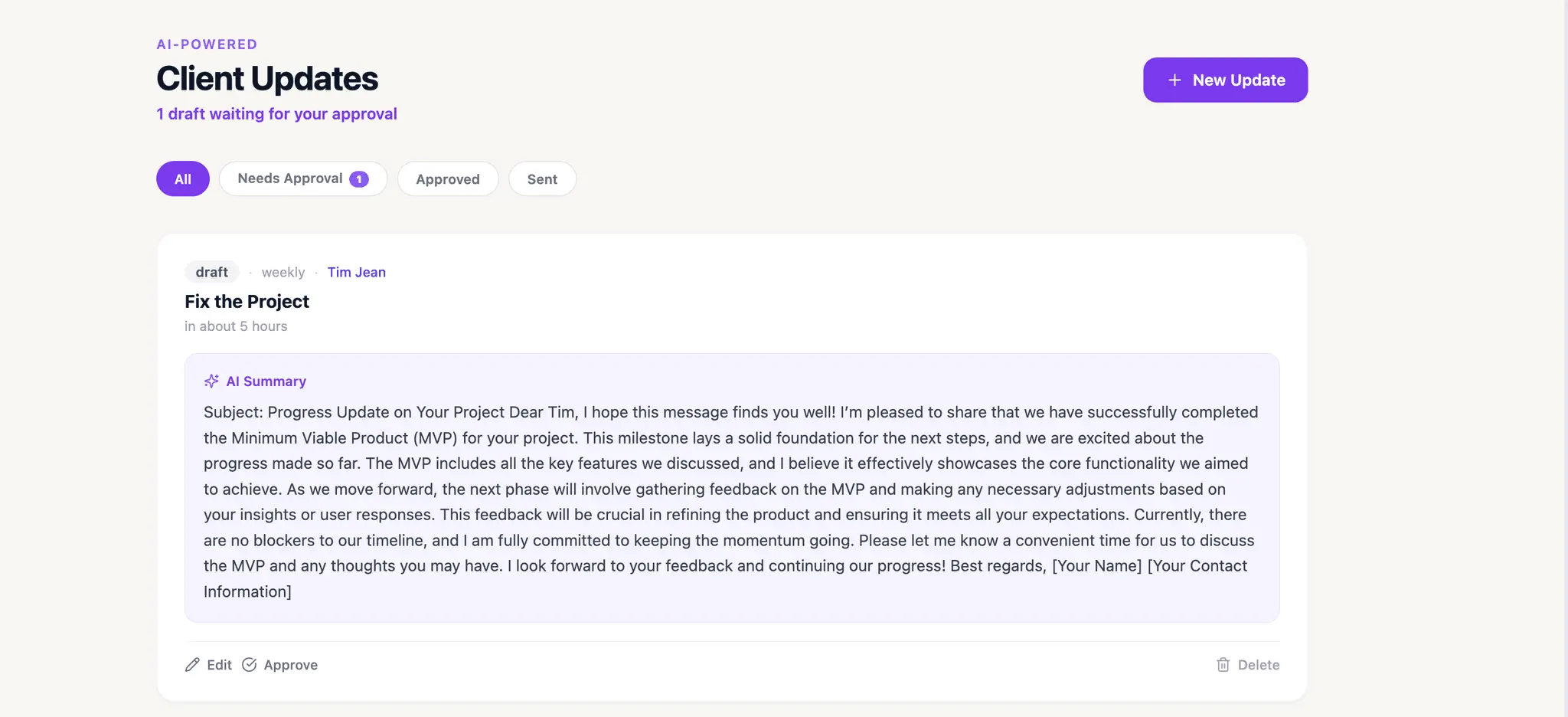 Screenshot 4 of AI Freelance Ops Manager