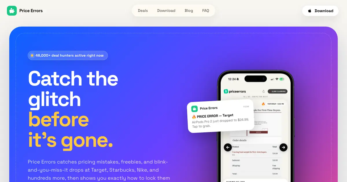 Screenshot 2 of priceerrors App