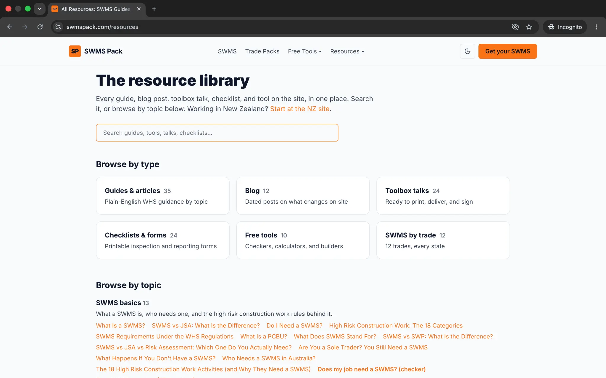 Screenshot 3 of SWMS Pack
