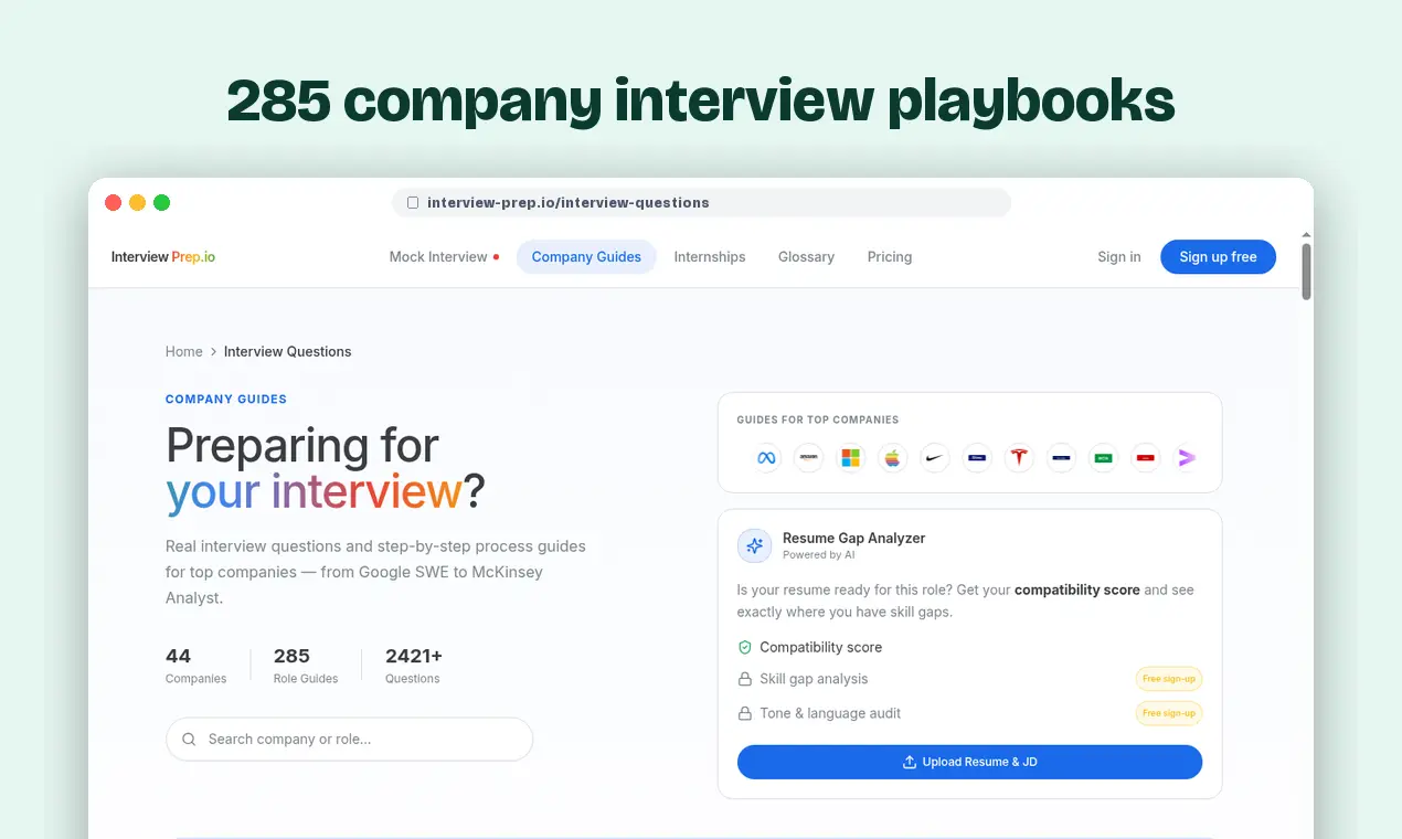 Screenshot 6 of Interview Prep.io