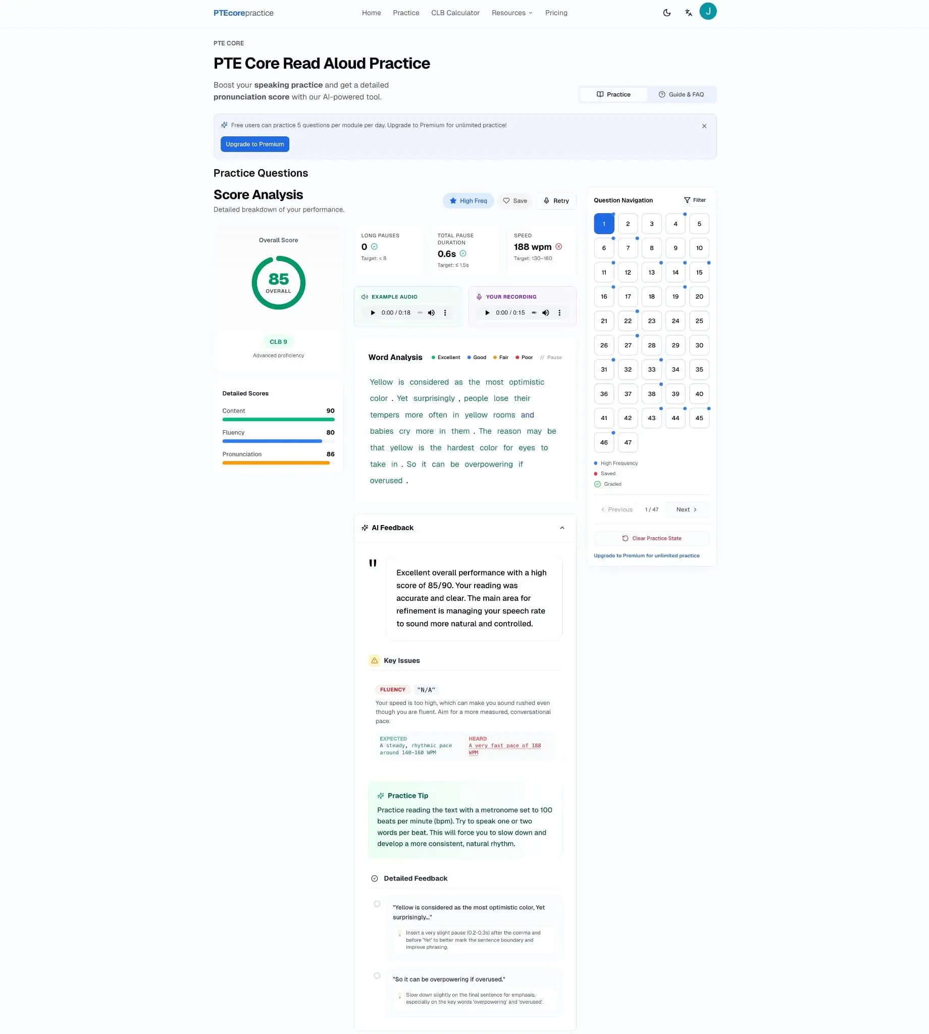 Screenshot 2 of PTE Core Practice
