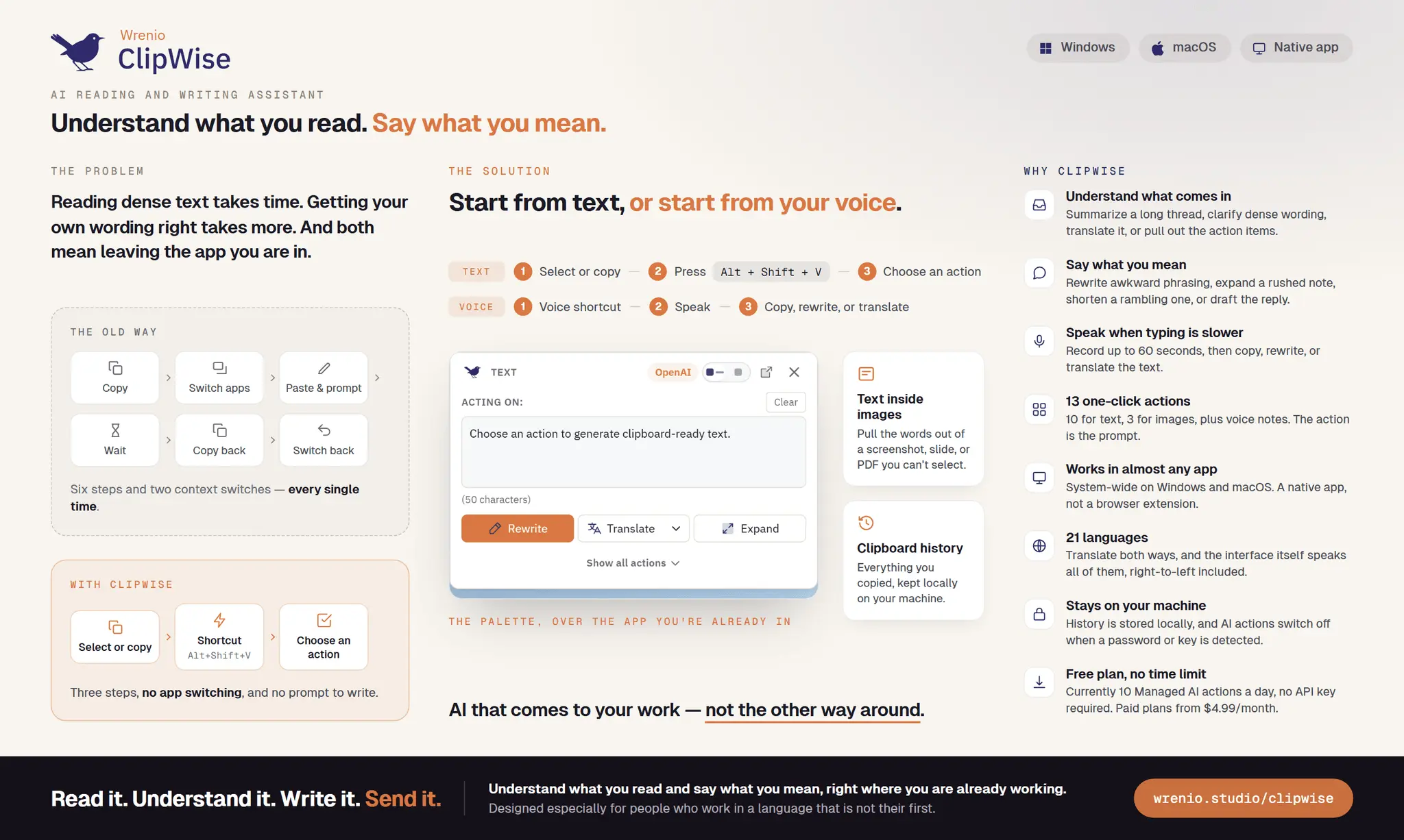 Screenshot 1 of ClipWise