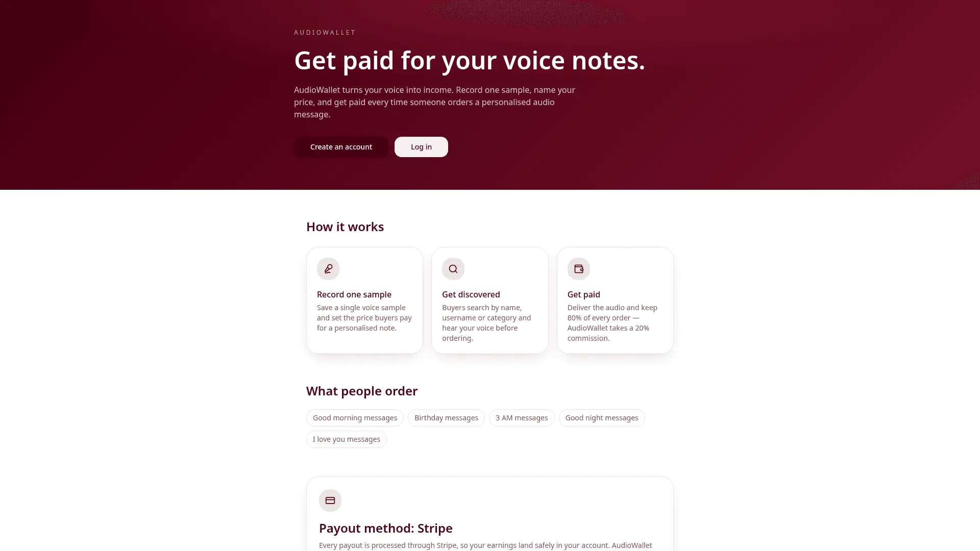 Screenshot 1 of AudioWallet