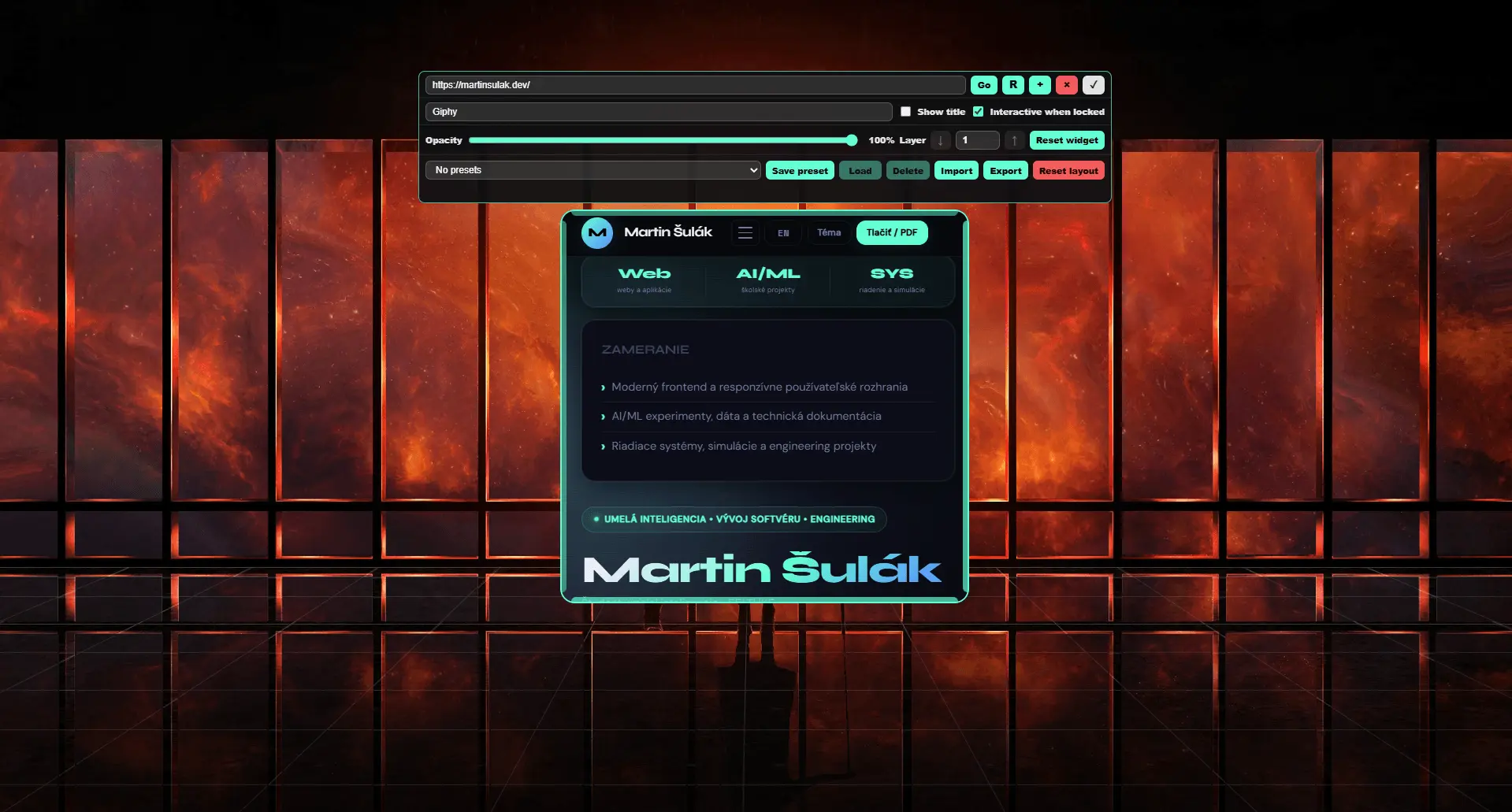 Screenshot 3 of Desktop Web Widget