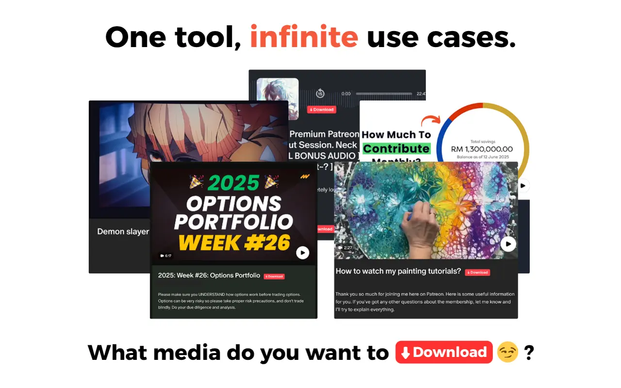 Screenshot 1 of Patreon Media Downloader