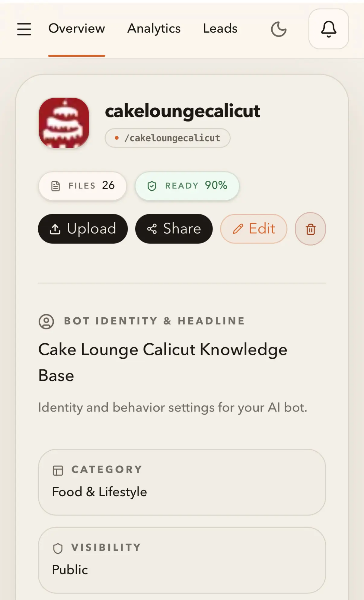 Screenshot 1 of Ask My Bot